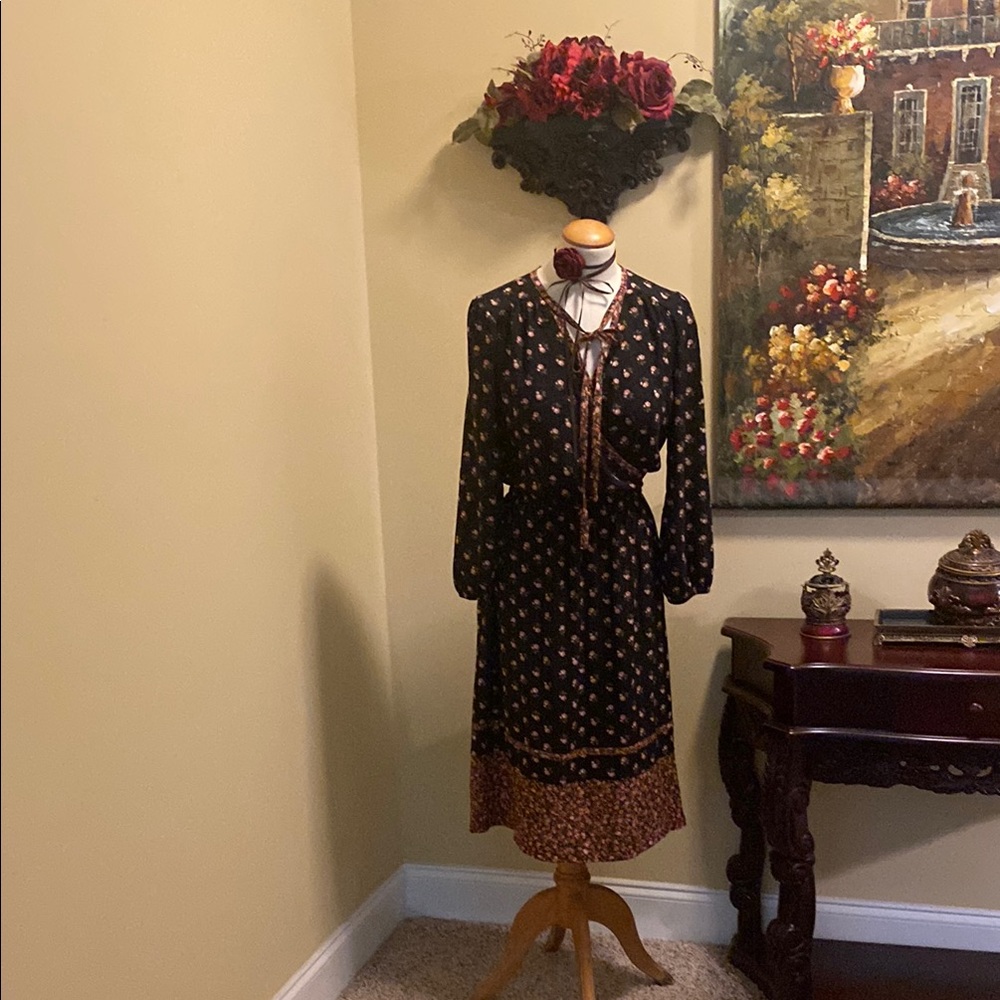 Black and Brown Patterned Dress